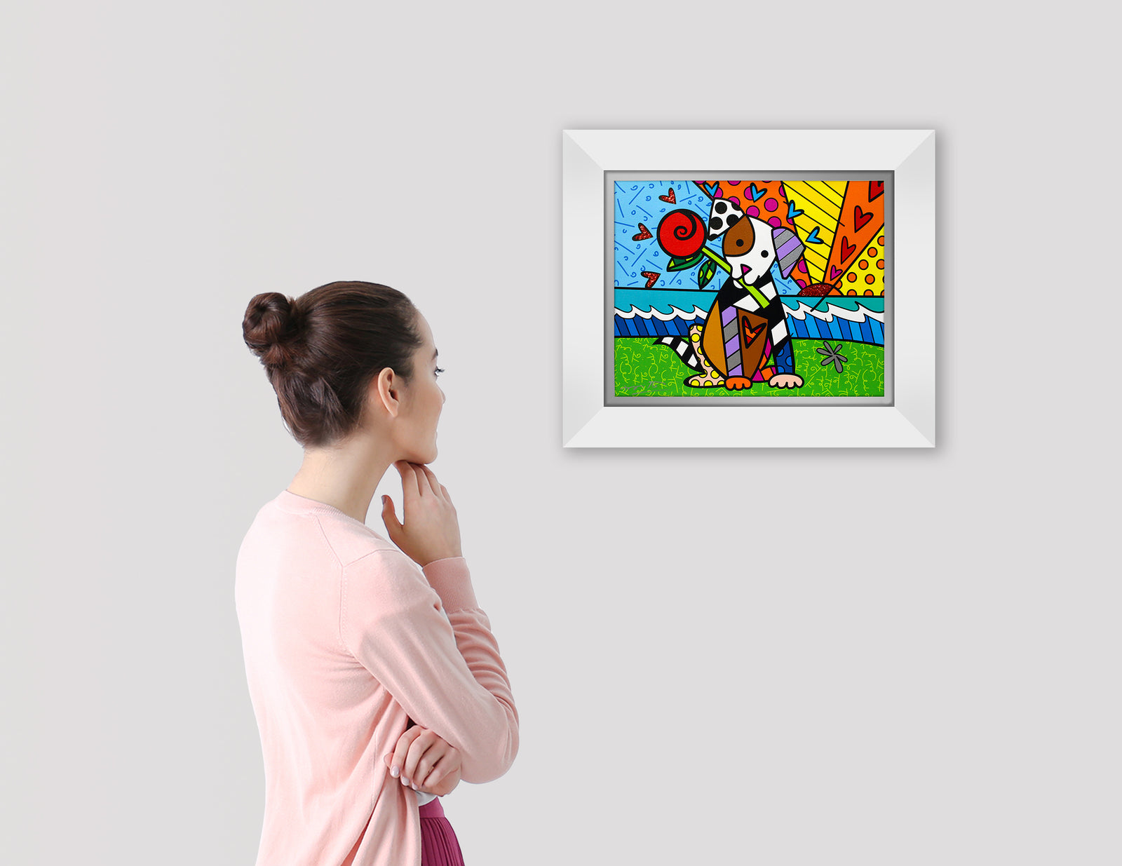 modern pop art lovely limited edition print vibrant home decor