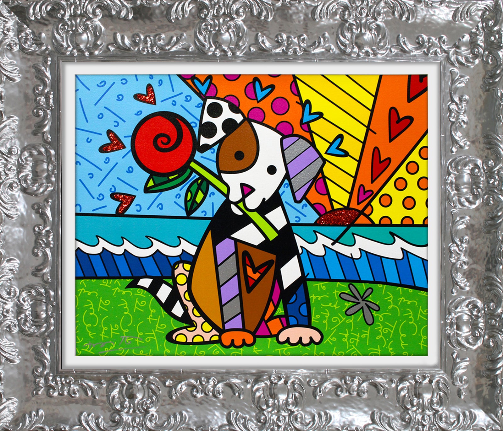 lovely limited edition print artistic colorful design collectible