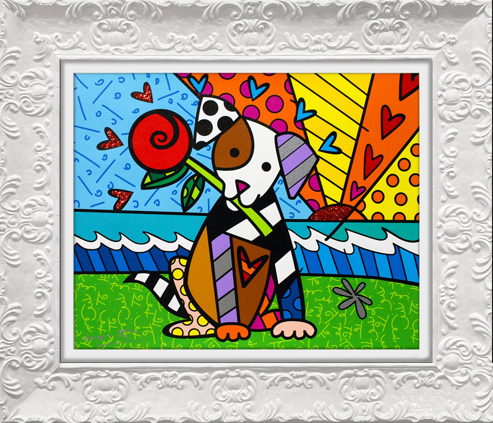 modern pop art lovely limited edition print vibrant home decor