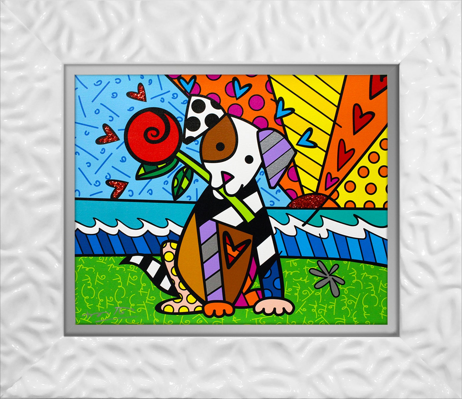 lovely limited edition print artistic colorful design collectible