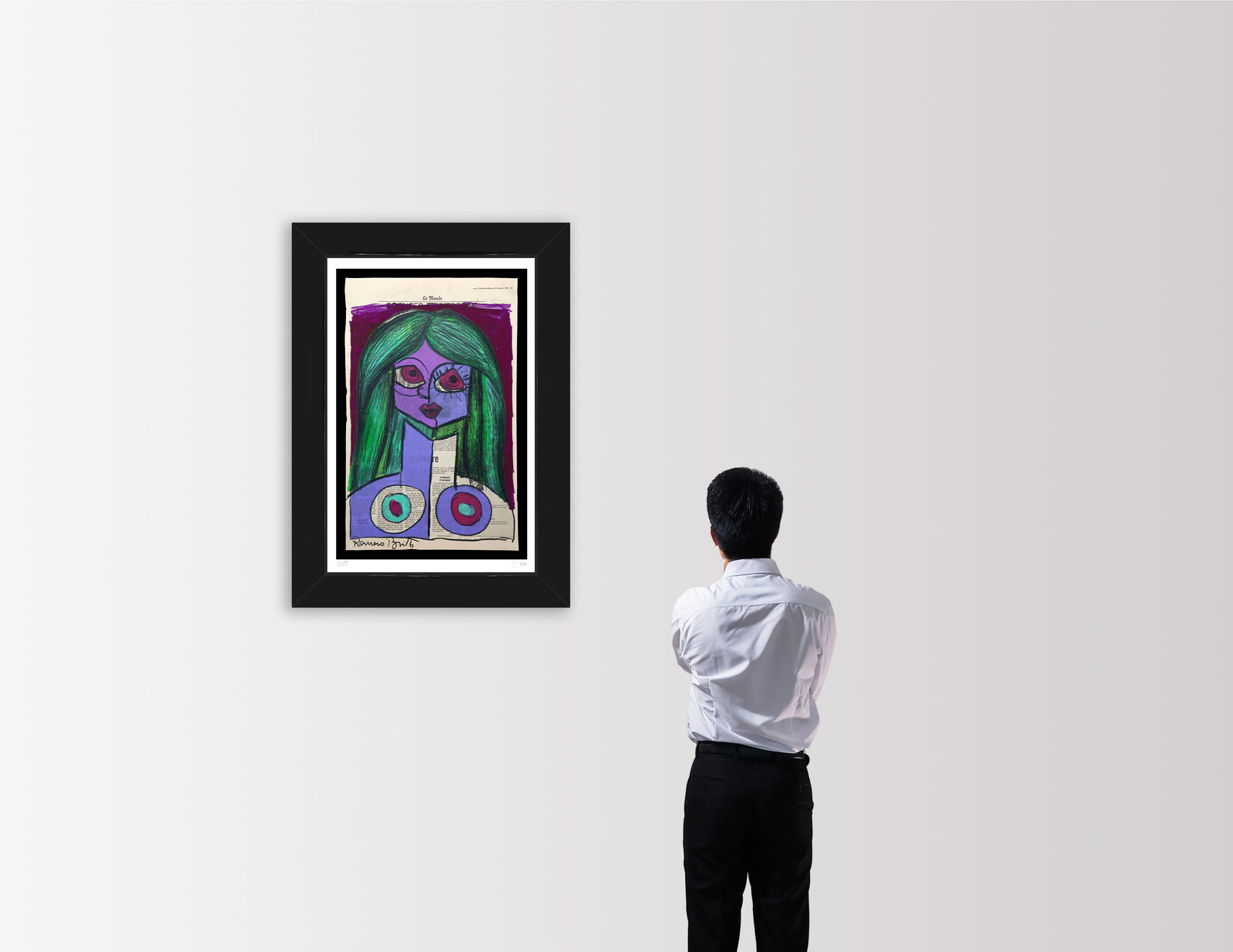 modern pop art paris limited edition print vibrant home decor
