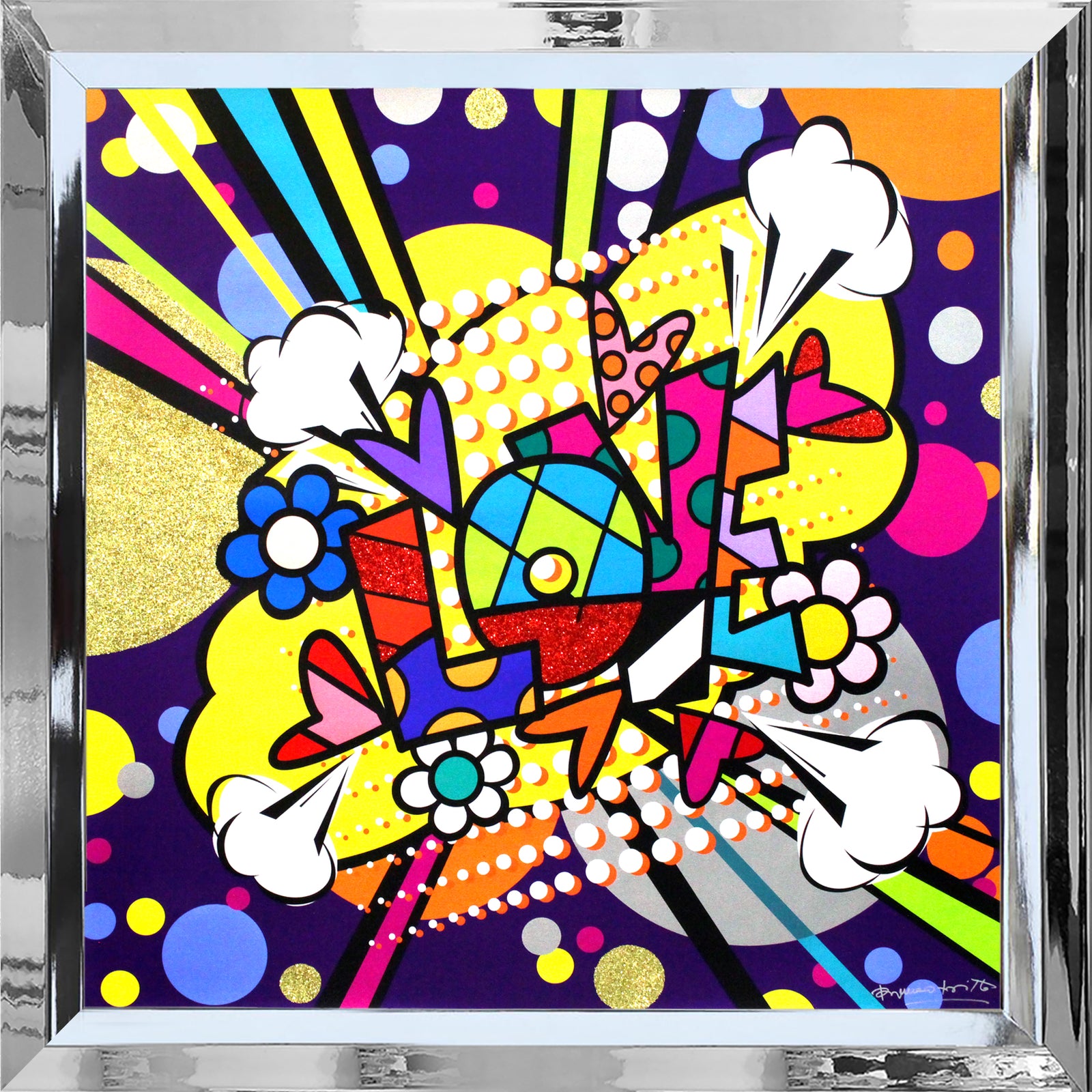 Romero Britto big bang everything limited edition colorful pop art design