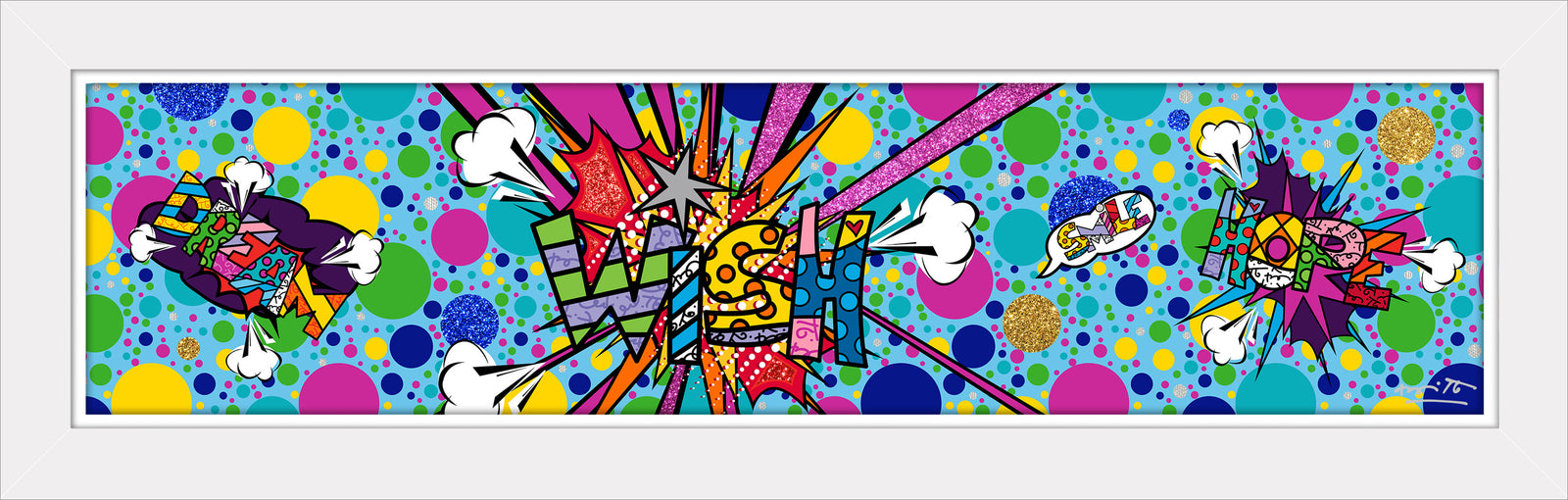 modern pop art big bang wish limited edition vibrant home decor