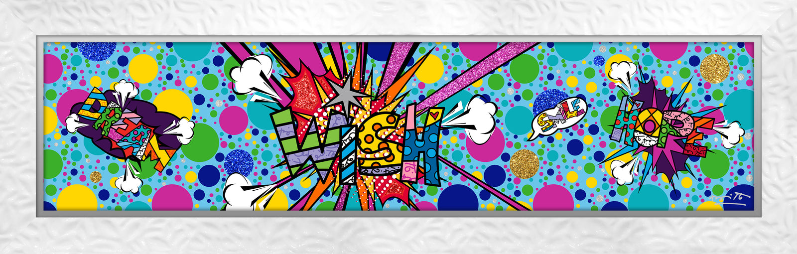 modern pop art big bang wish limited edition vibrant home decor