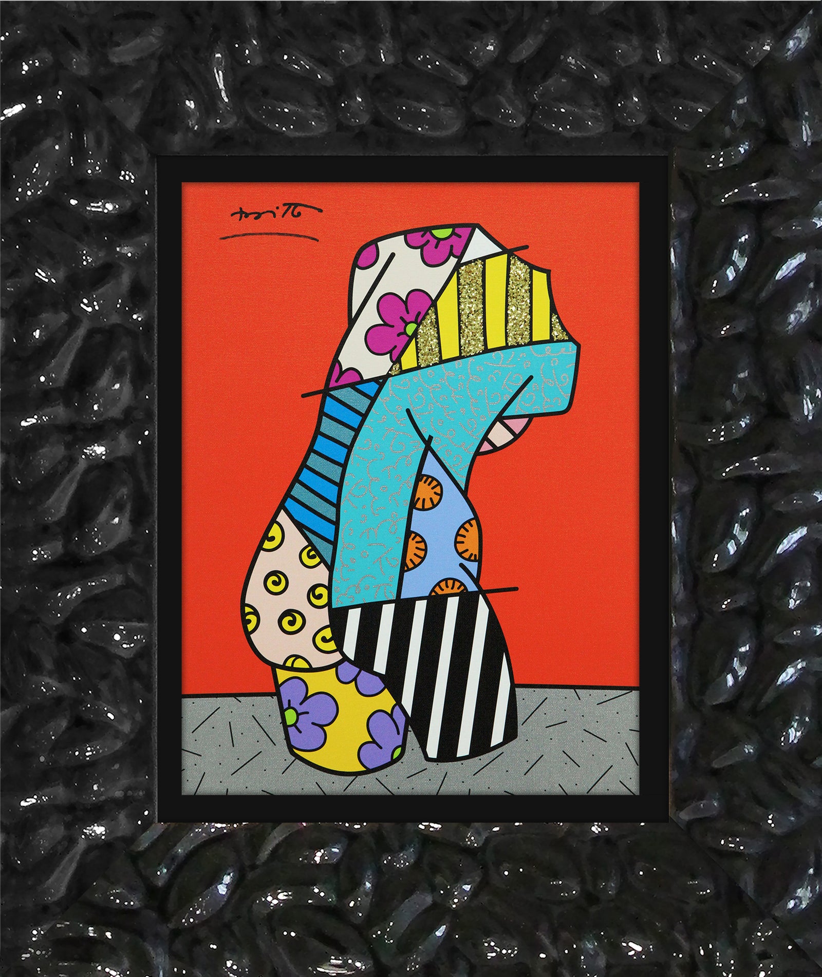 Romero Britto pop venus limited edition print colorful pop art design