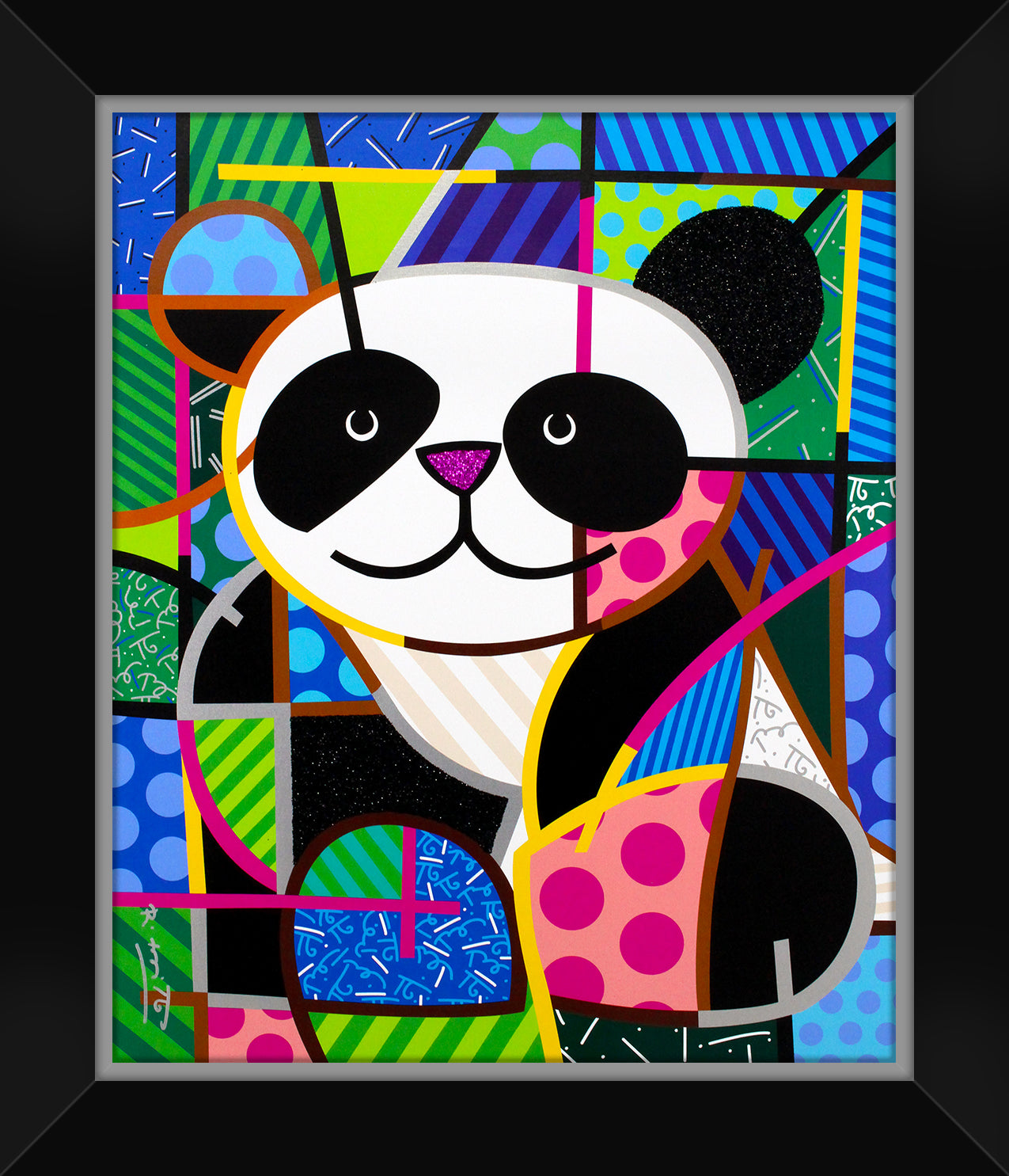 Romero Britto huggable limited edition print colorful pop art design
