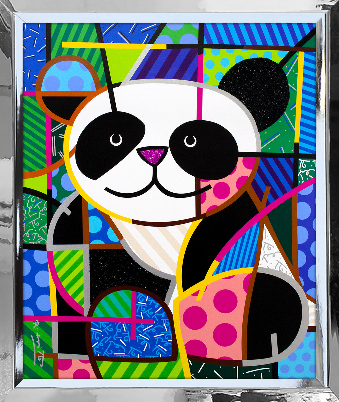 Romero Britto huggable limited edition print colorful pop art design