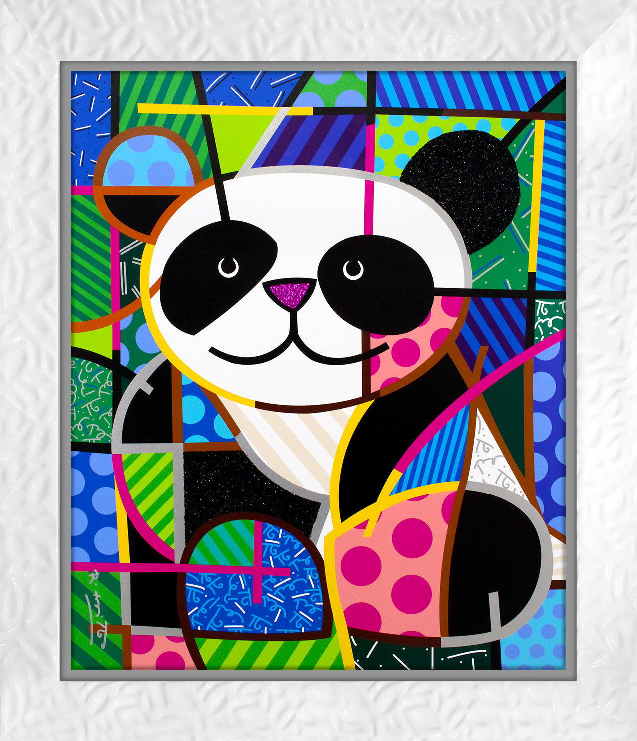 modern pop art huggable limited edition print vibrant home decor