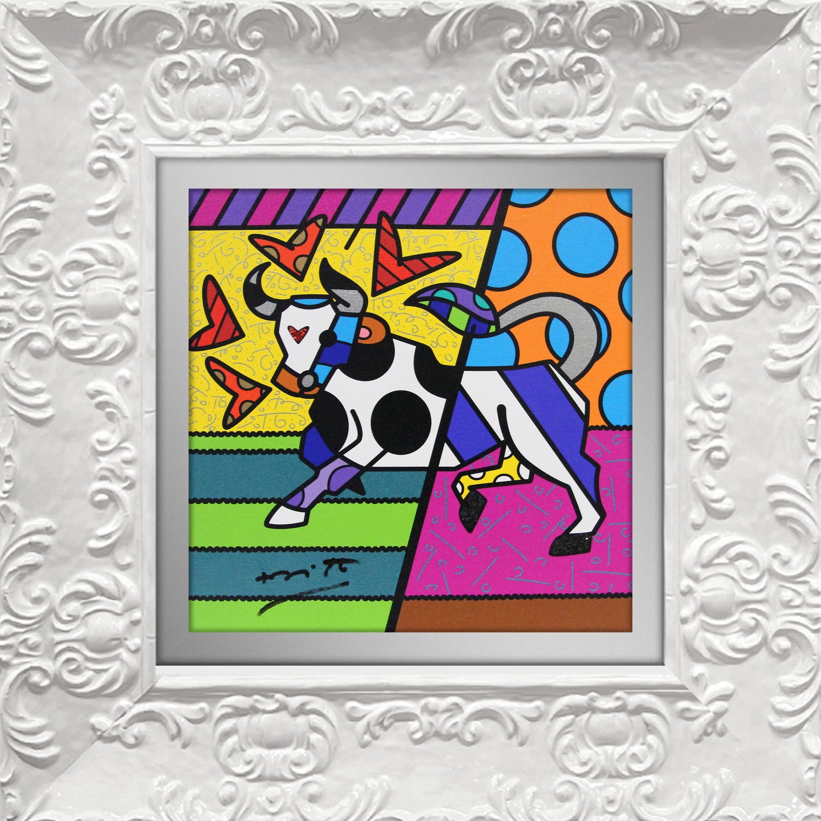 taurus limited edition print colorful decorative collectible gift idea