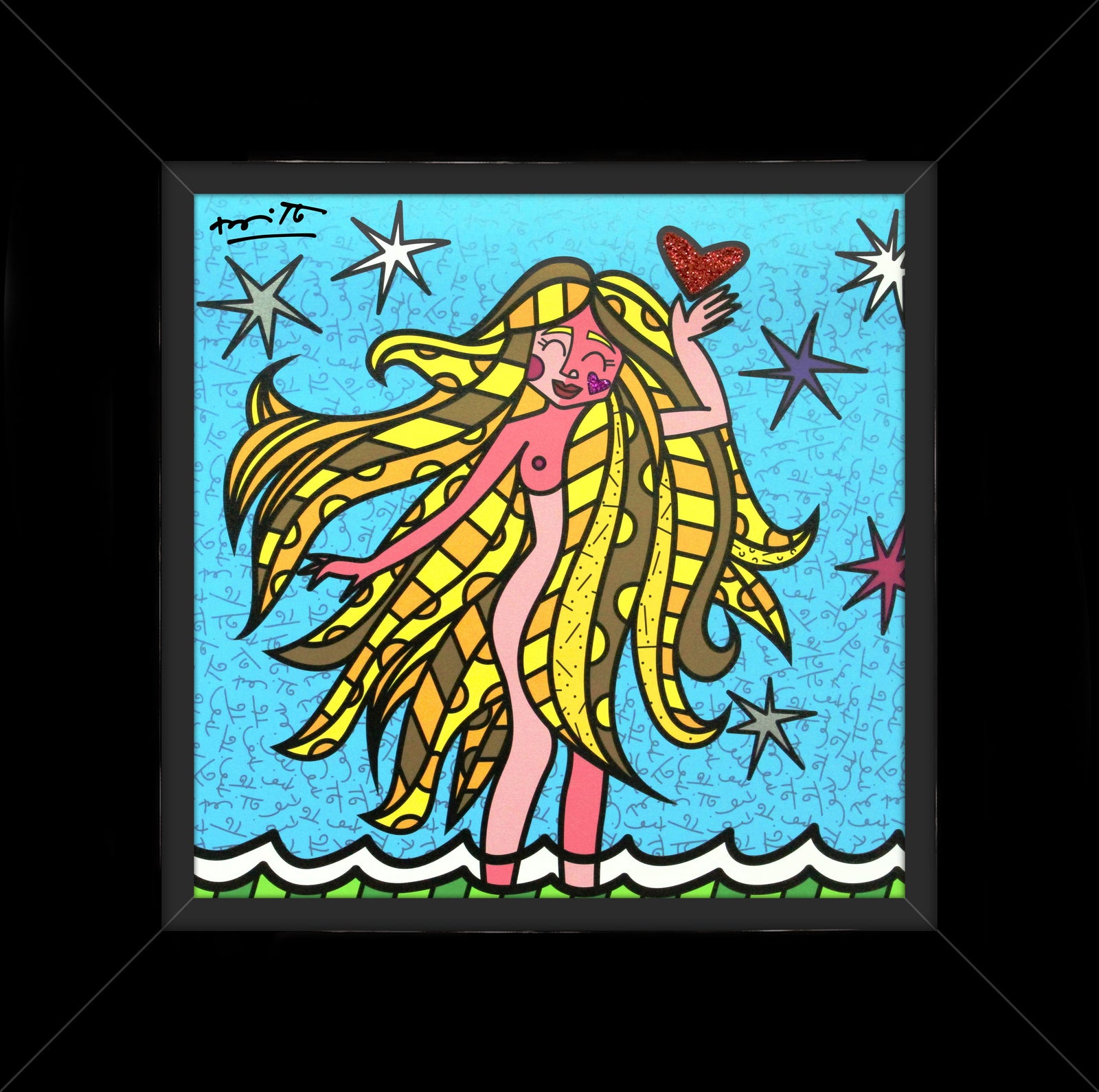 virgo limited edition print artistic colorful design collectible