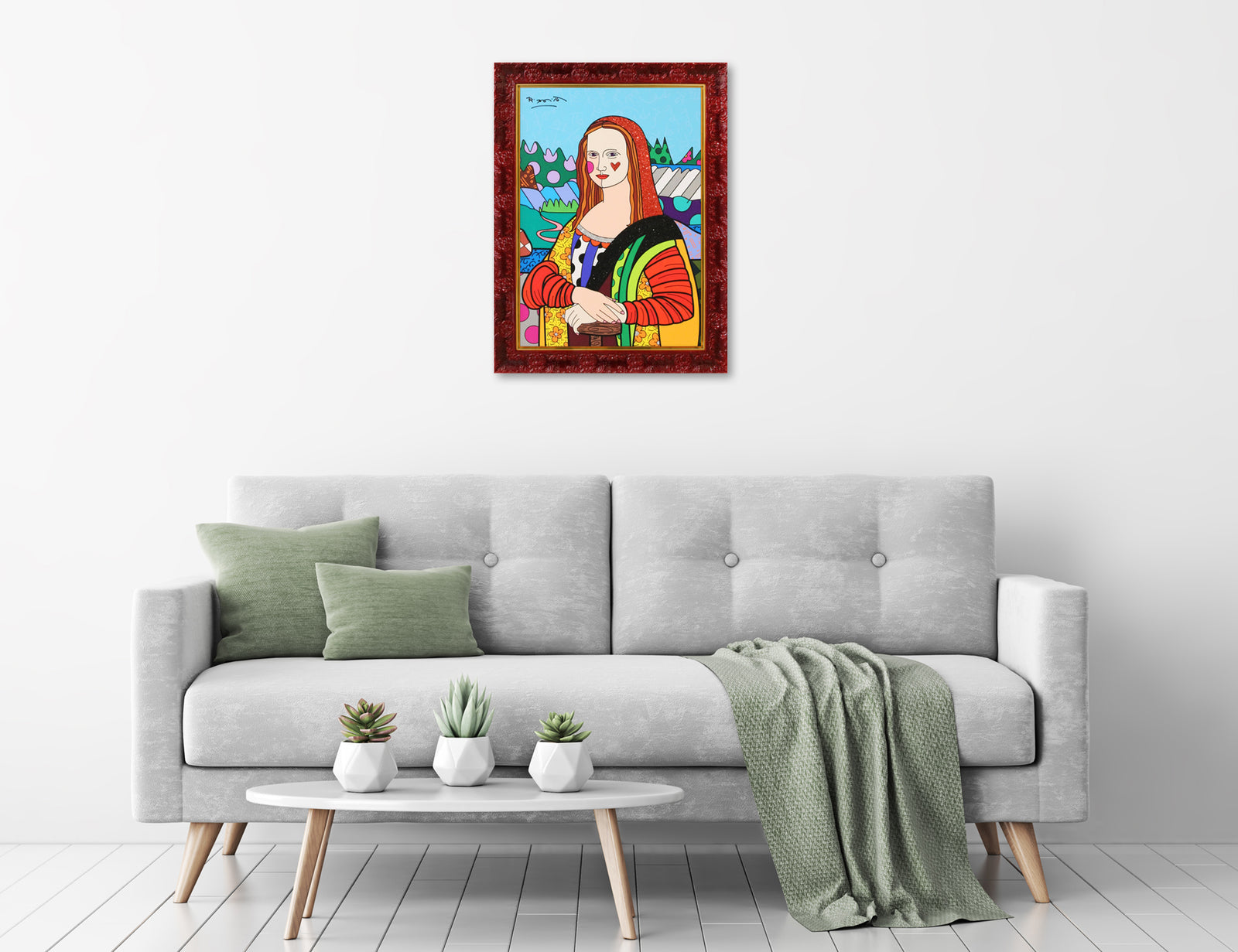 mona lisa limited edition print colorful decorative collectible gift idea