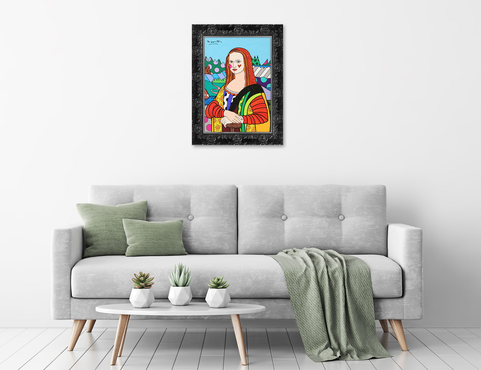 modern pop art mona lisa limited edition print vibrant home decor