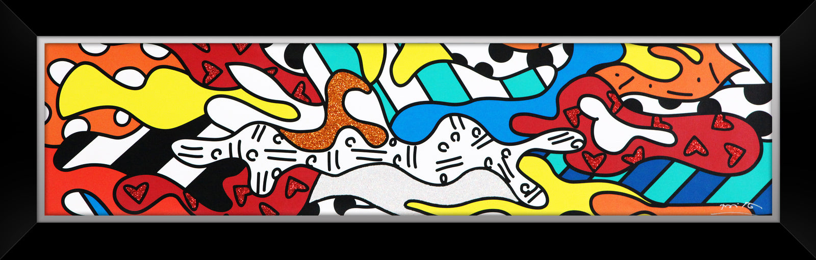 Romero Britto crystal bridges limited edition print contemporary pop art piece