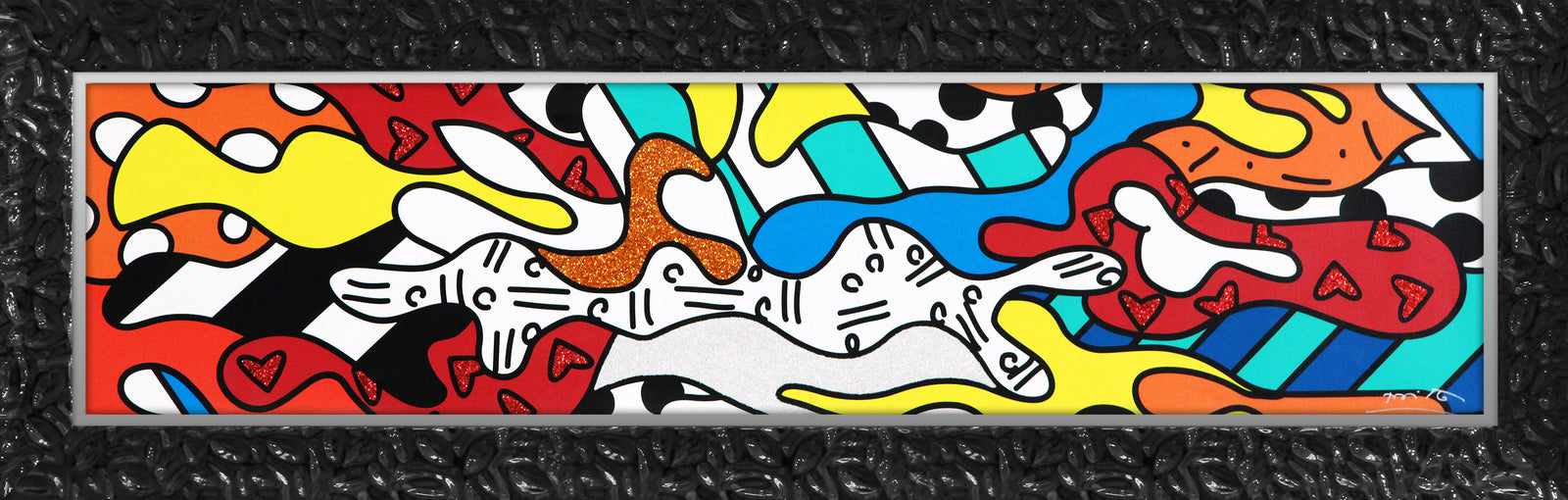 Romero Britto crystal bridges limited edition print contemporary pop art piece