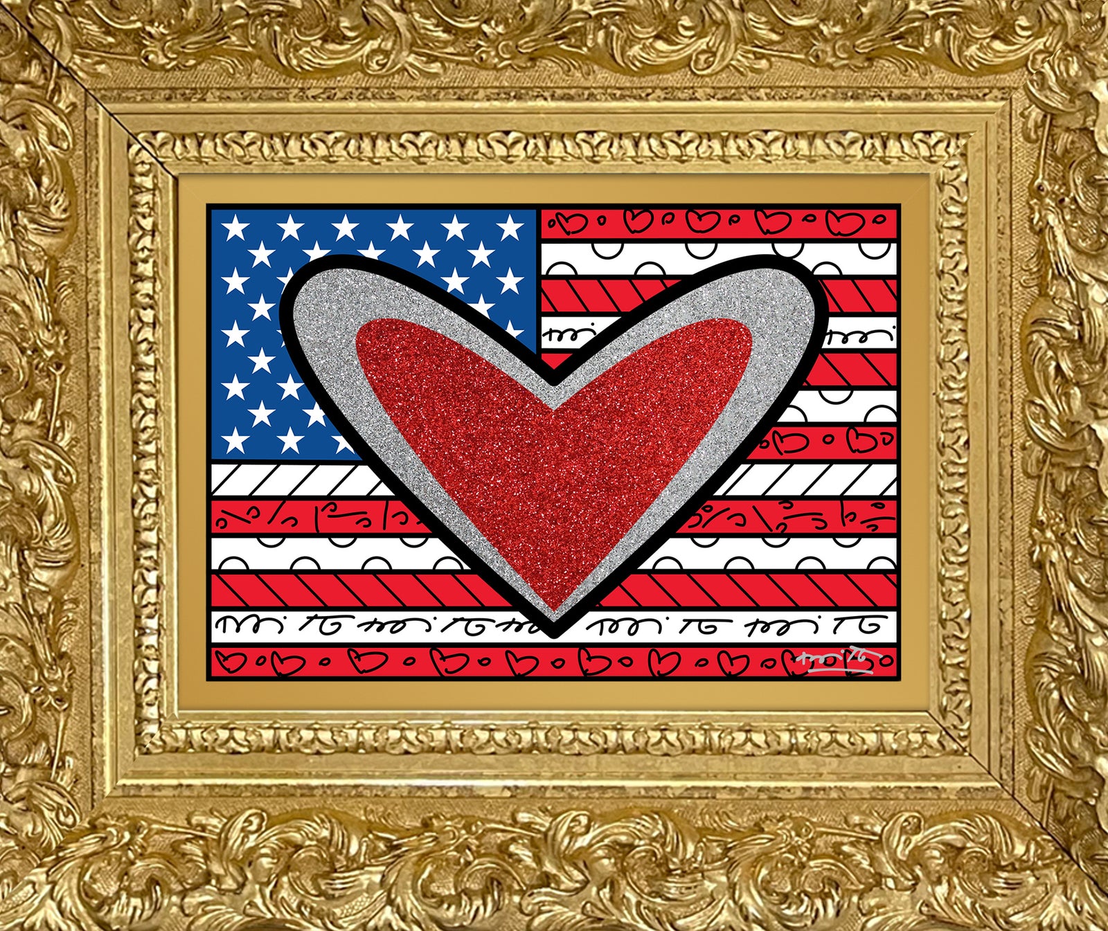 love usa limited edition print colorful decorative collectible gift idea