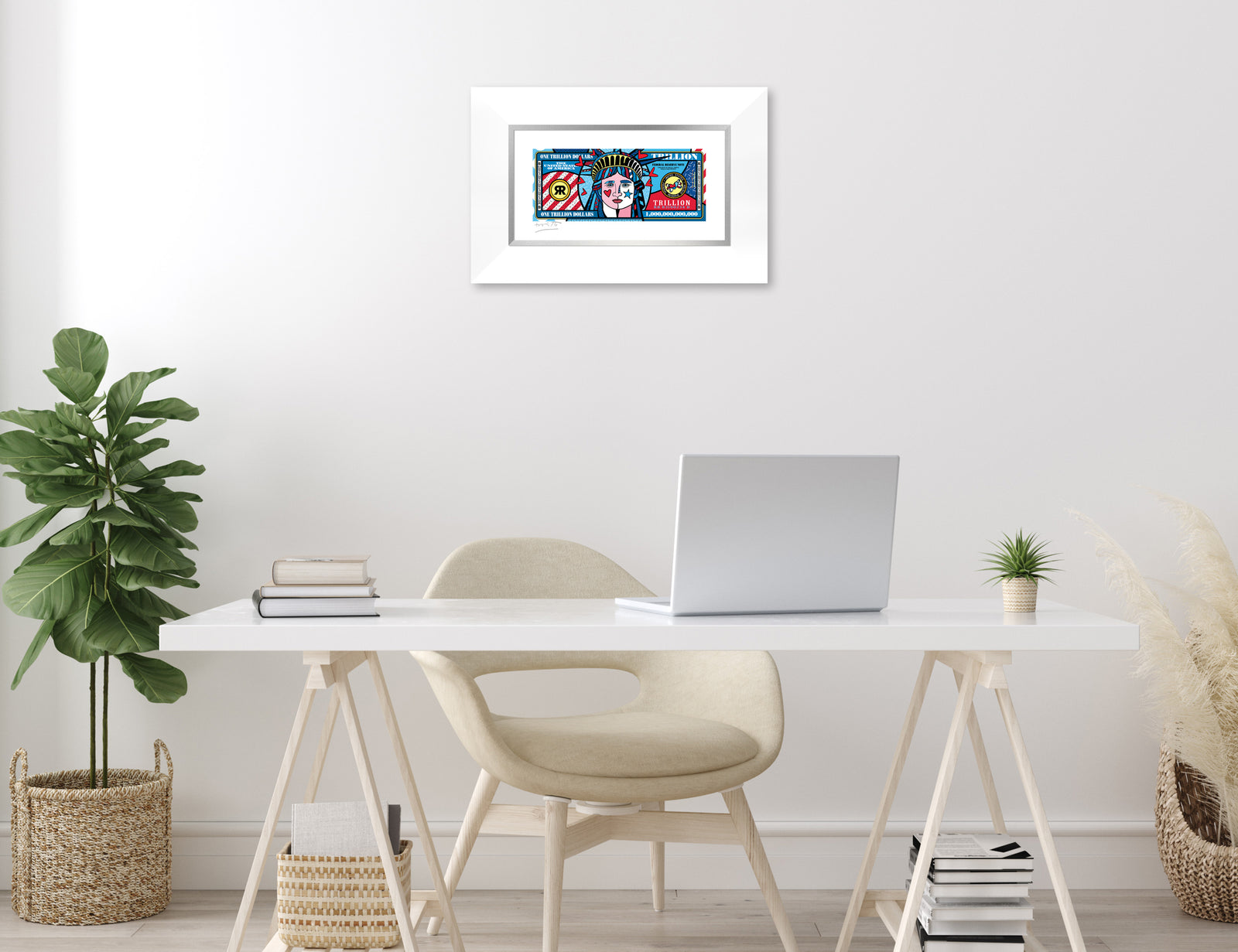 modern pop art a trillion dollars limited edition vibrant home decor