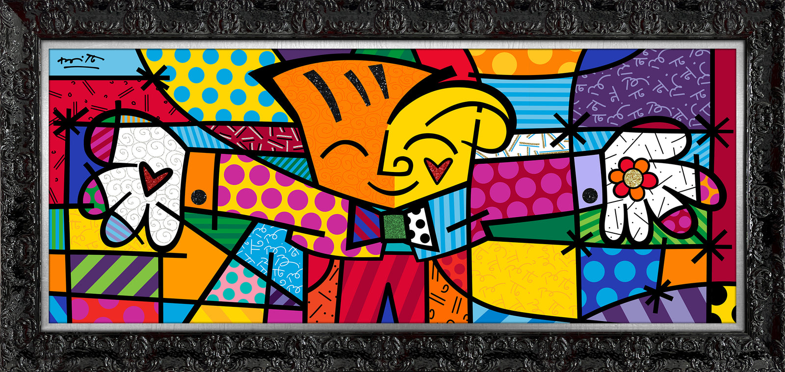 big hug limited edition print artistic colorful design collectible