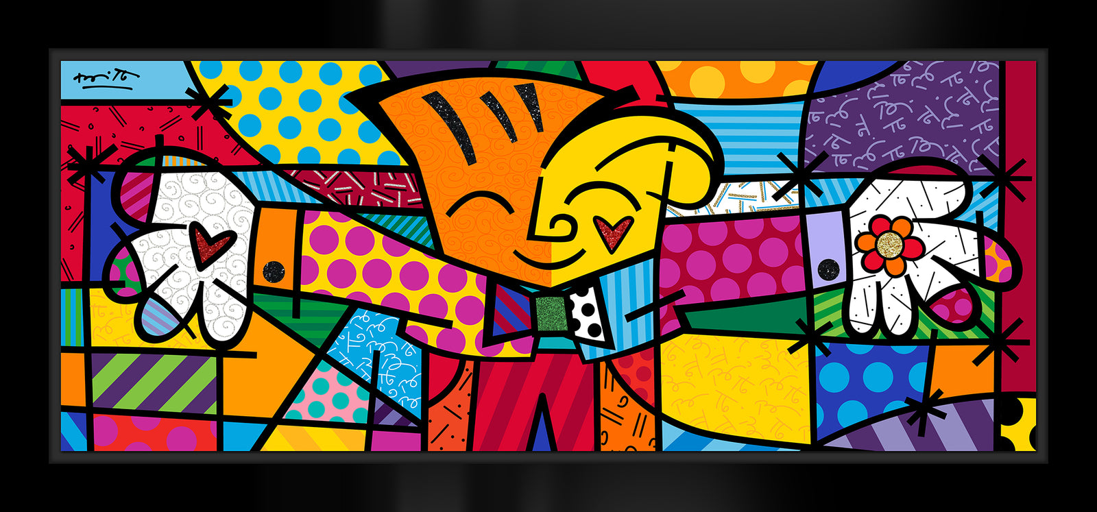 big hug limited edition print artistic colorful design collectible