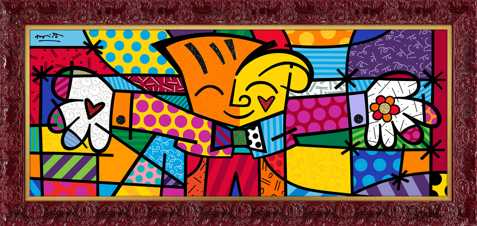 big hug limited edition print artistic colorful design collectible