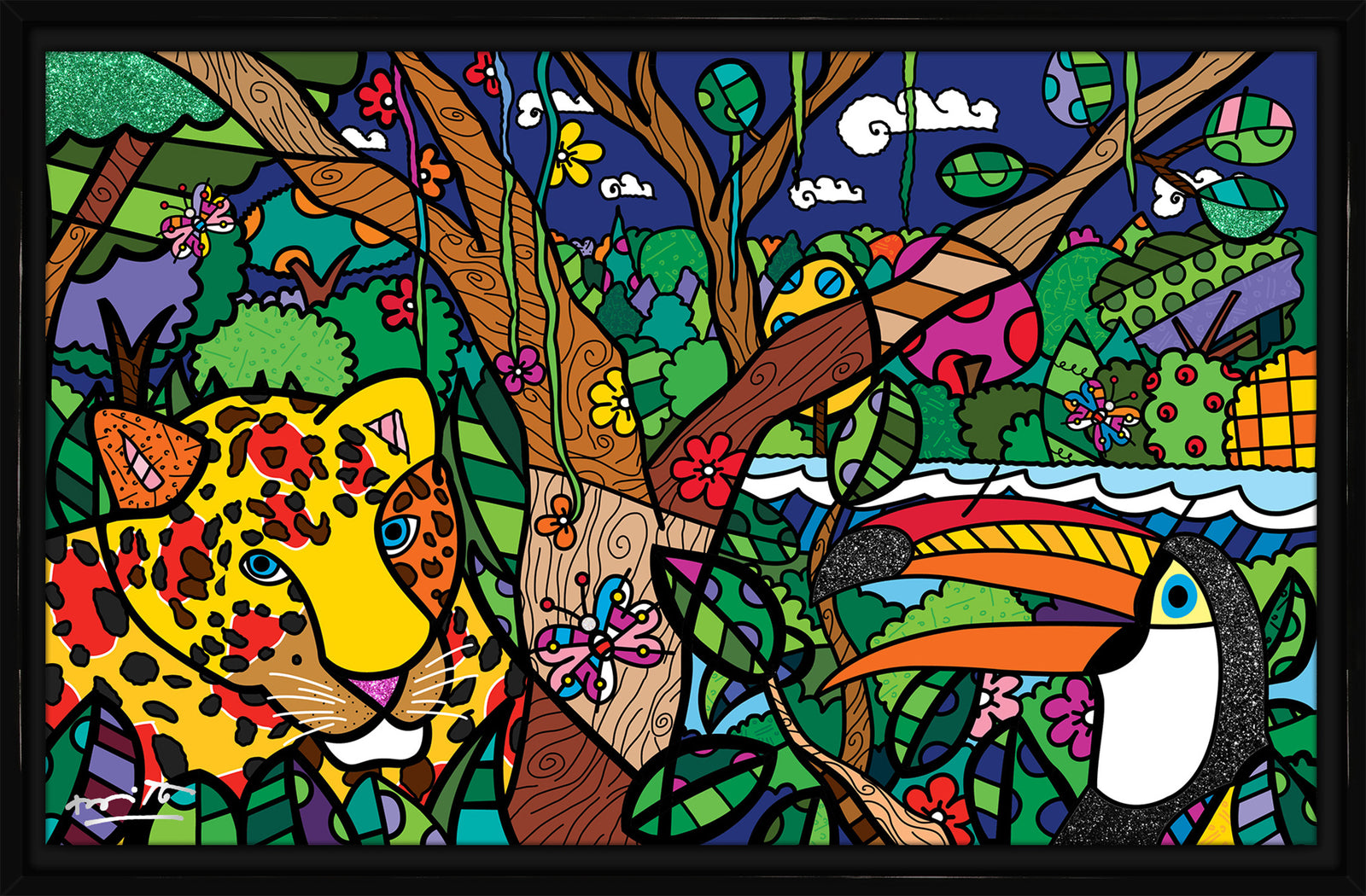 brazilian amazon limited edition print artistic colorful design collectible