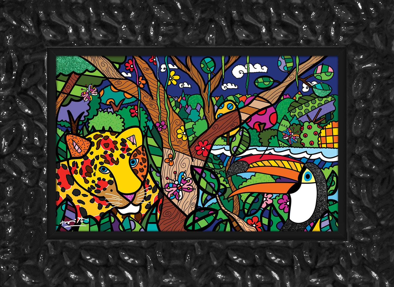 brazilian amazon limited edition print artistic colorful design collectible