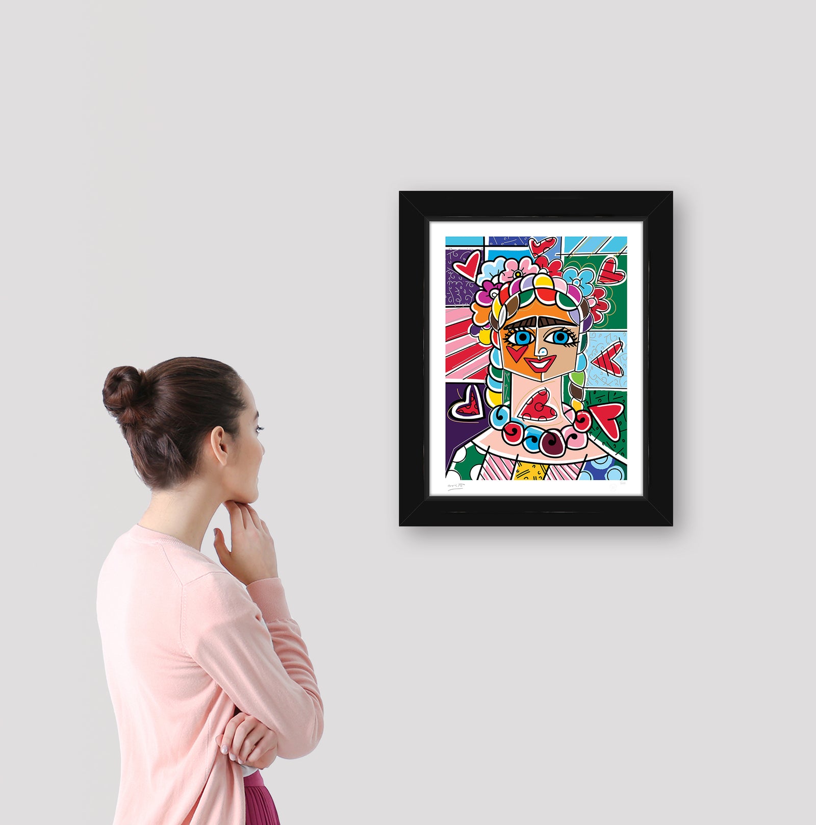 frida glow limited edition print colorful decorative collectible gift idea