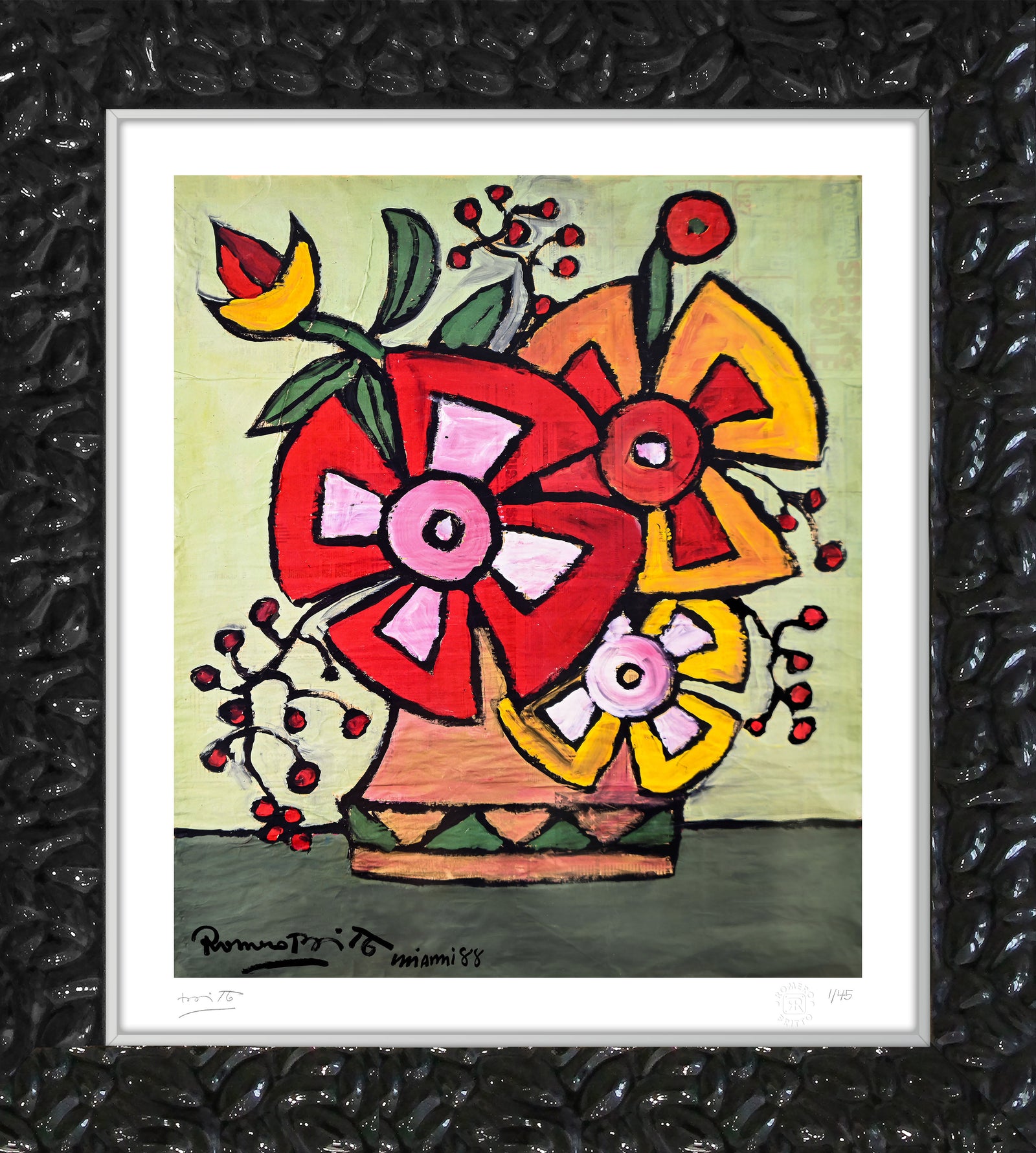 everglades flowers limited edition print artistic colorful design collectible