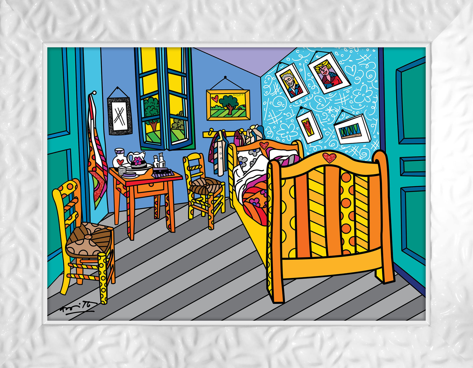 modern pop art sleeping in arles limited edition vibrant home decor