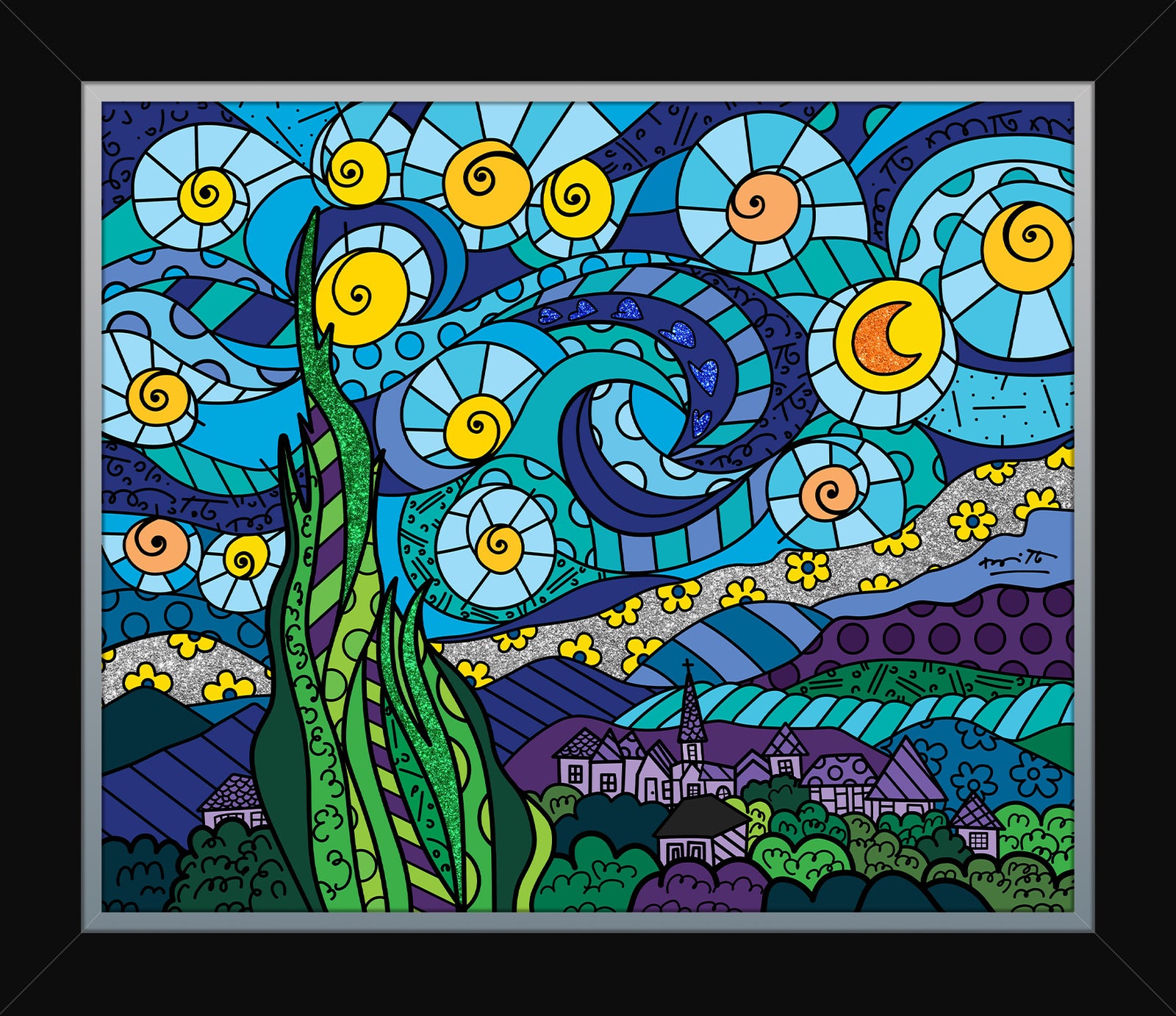 my starry night limited edition colorful decorative collectible gift idea