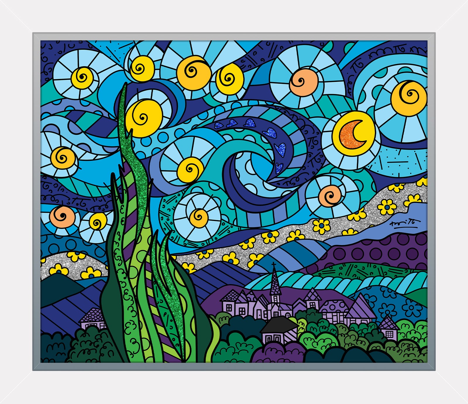 my starry night limited edition colorful decorative collectible gift idea