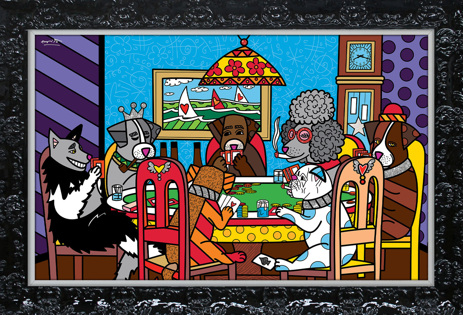 game night limited edition print colorful decorative collectible gift idea
