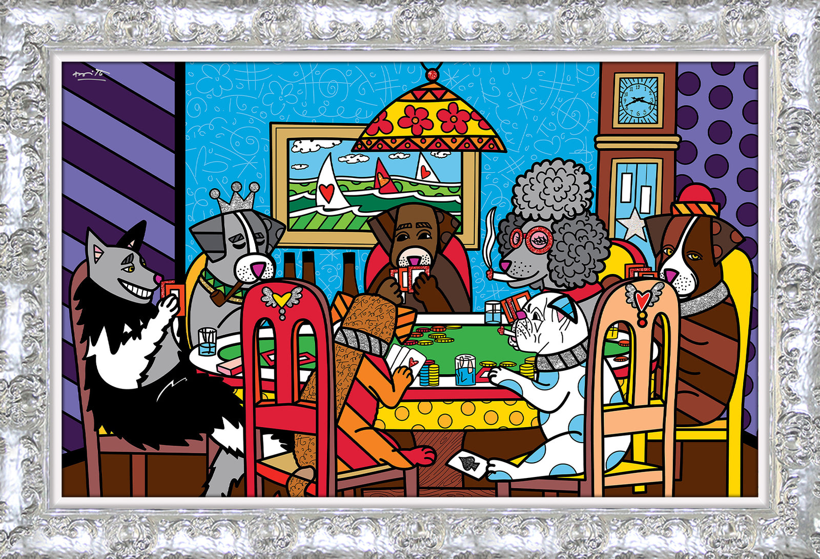 game night limited edition print colorful decorative collectible gift idea