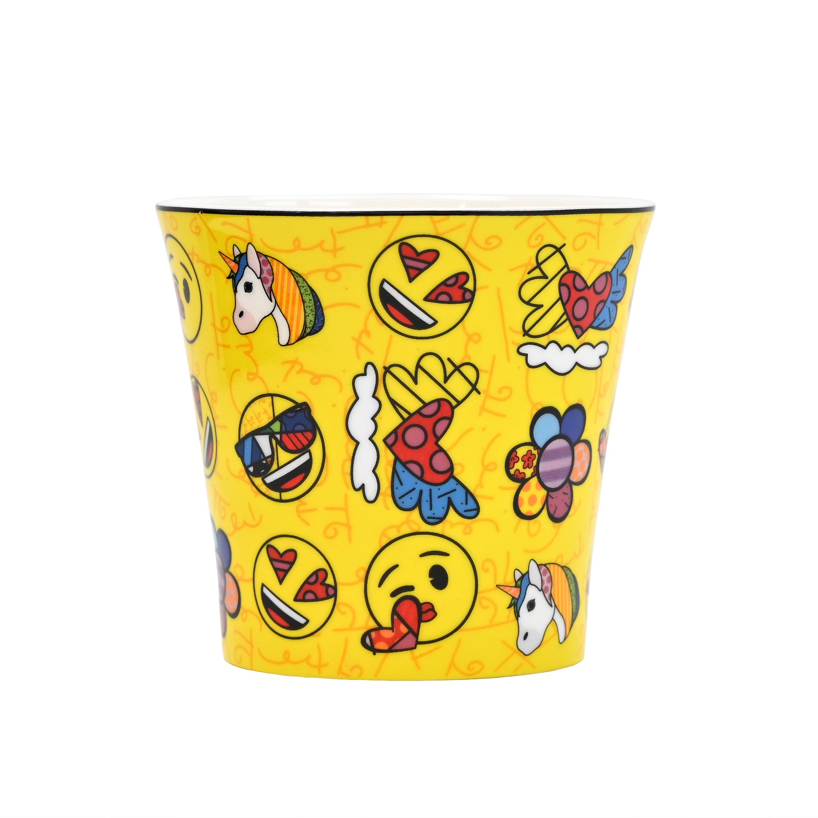 modern pop art summer feelings emoji mug vibrant home decor