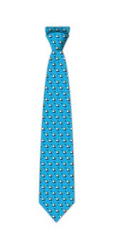 BRITTO® TIE - BOAT IN BLUE