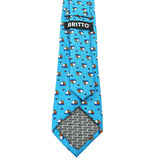 BRITTO® TIE - BOAT IN BLUE