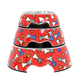 BRITTO® PET Bowl - Red Bones and Hearts