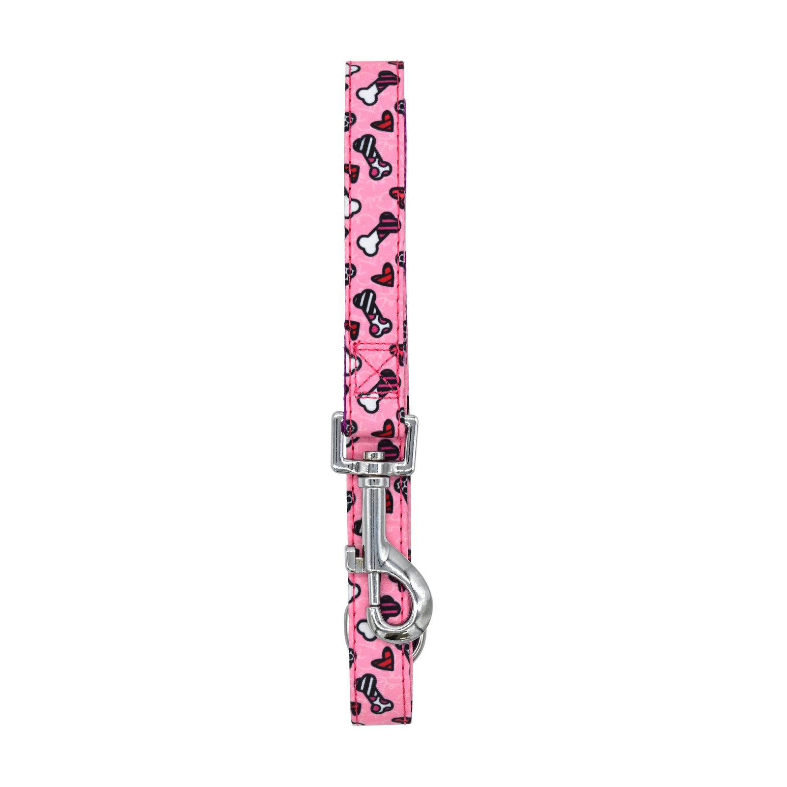 BRITTO® PET Collar and Leash - Pink Bones and Hearts