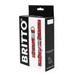 BRITTO® PET Collar and Leash - Red Bones and Hearts
