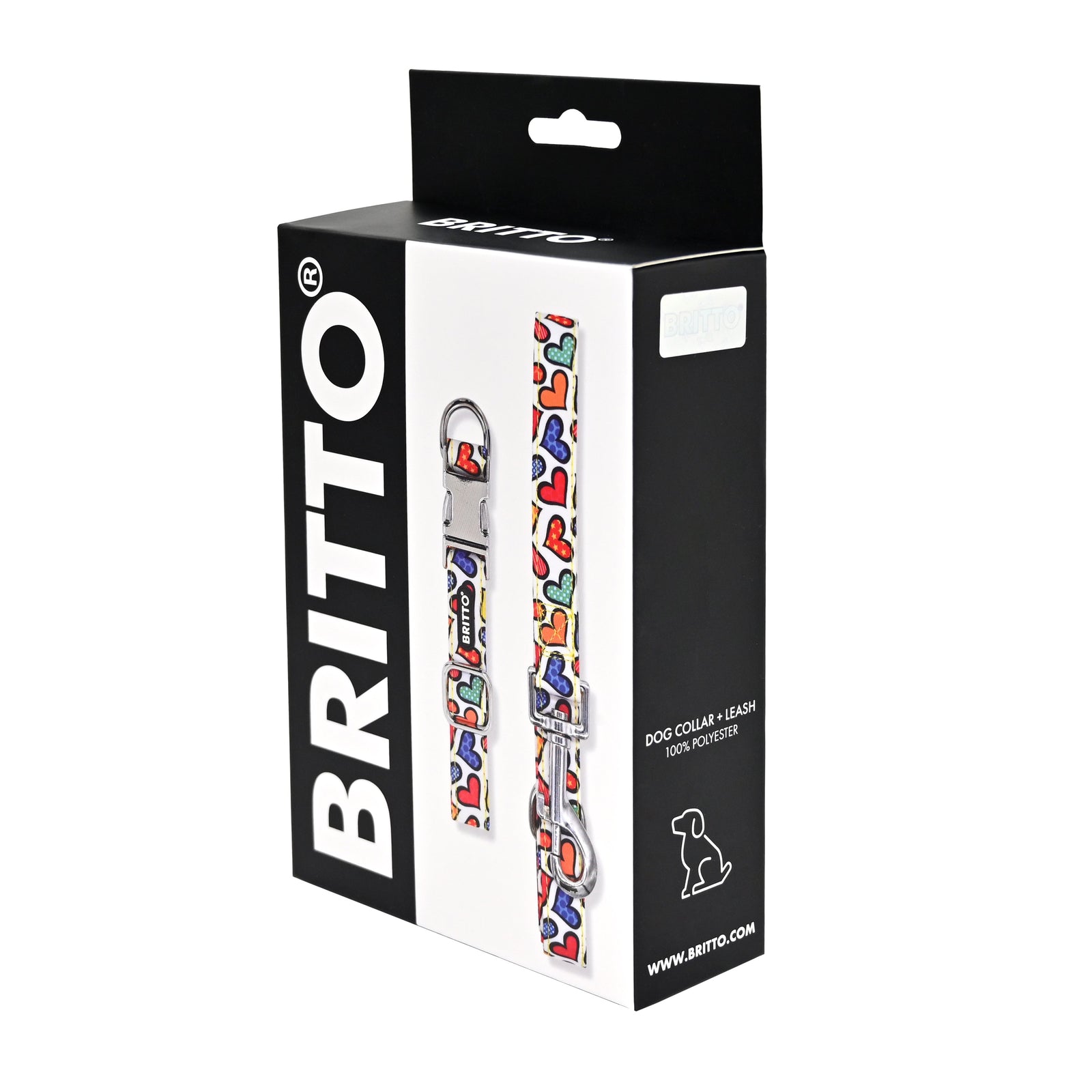 BRITTO® PET Collar and Leash - Hearts