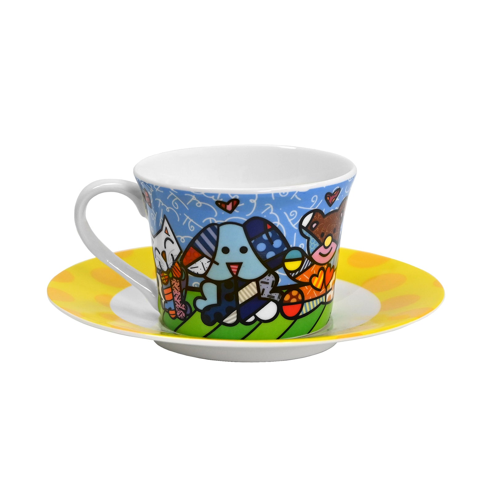 Best Friends - Britto Tea Cup & Saucer