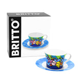 BRITTO® TEA CUP & SAUCER - Deeply in Love