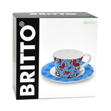 BRITTO® TEA CUP & SAUCER - Love is in the Air