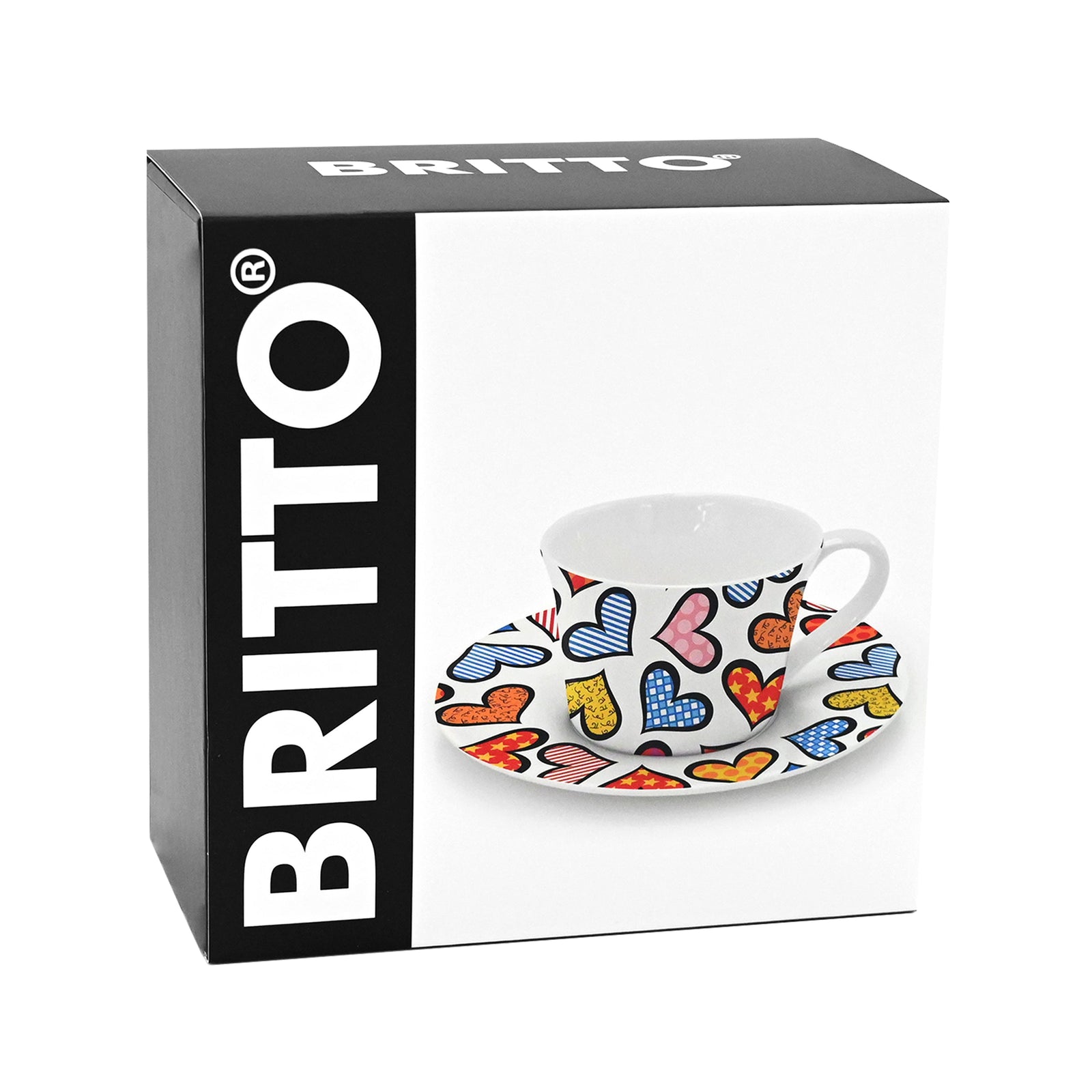 BRITTO® TEA CUP & SAUCER - Hearts