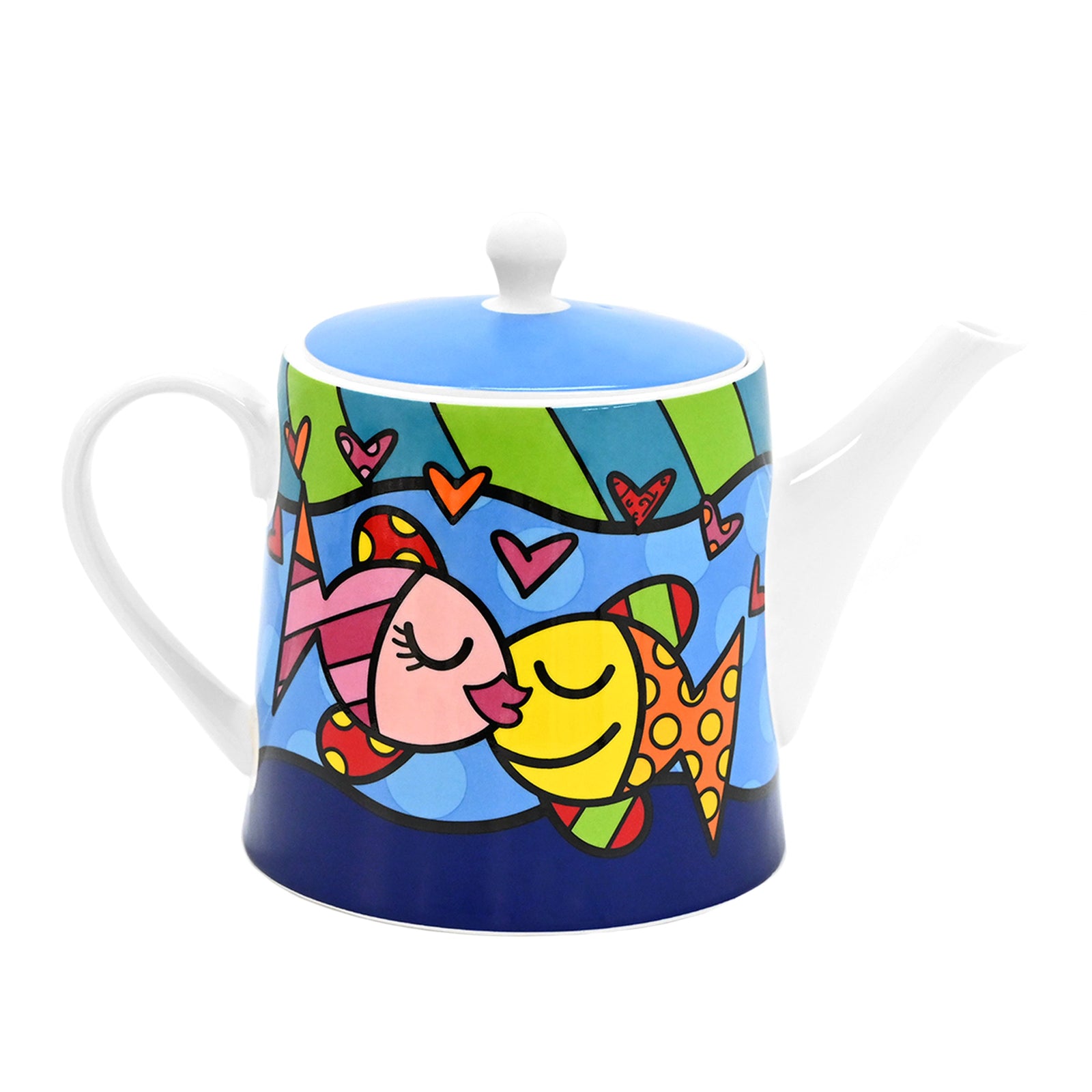 Romero Britto deeply in love britto coffeetea colorful pop art design