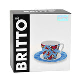 BRITTO® ESPRESSO COFFEE CUP & SAUCER PLATE - Love is in the Air