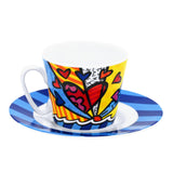 BRITTO® ESPRESSO COFFEE CUP & SAUCER PLATE - New Day