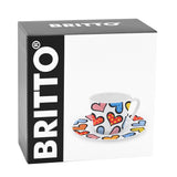 BRITTO® ESPRESSO COFFEE CUP & SAUCER - Hearts