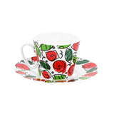 BRITTO® ESPRESSO COFFEE CUP & SAUCER - Roses