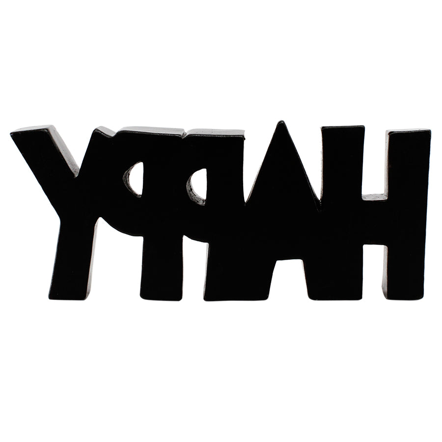 Happy Mini Word Figurine