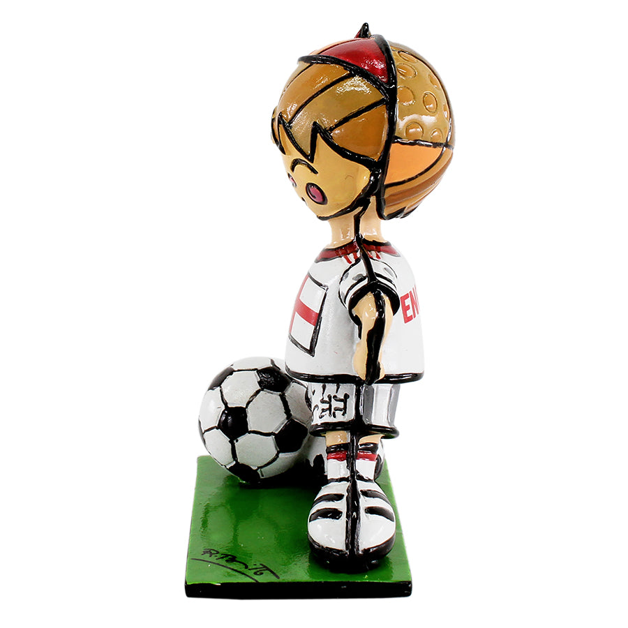 modern pop art england soccer mini figurine vibrant home decor